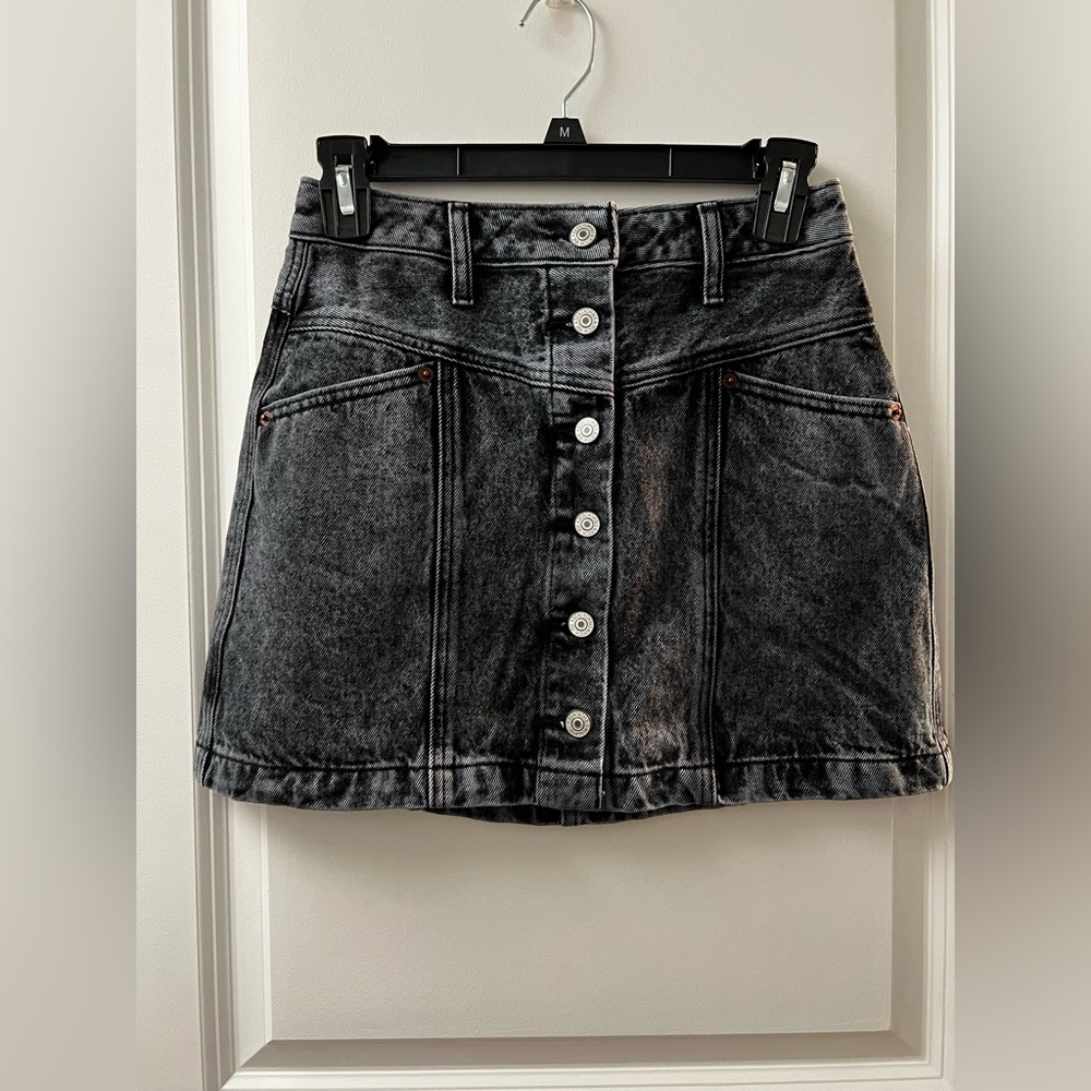 Abercrombie and Fitch black mini jean skirt